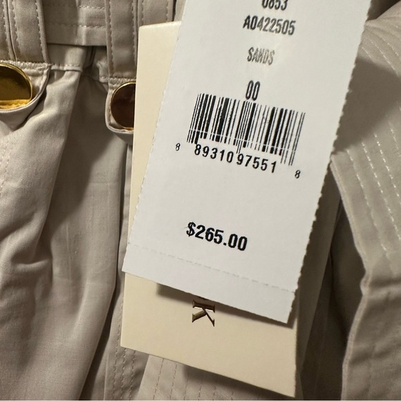 NWT Ramy Brook Sandstone Tie Belt Paperbag Zaydie Shorts Size 00 reg $265 - Picture 7 of 9